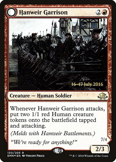 Guarnição de Hanweir — Eldritch Moon Promos 130s