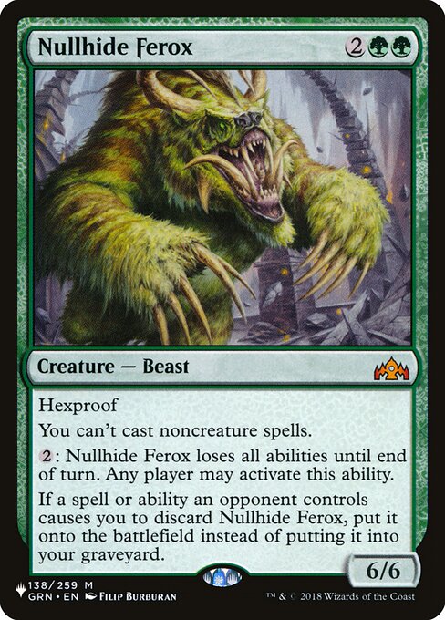 Ferox Imunocouro — The List GRN-138