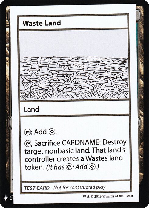 Waste Land — Mystery Booster Playtest Cards 2019 121