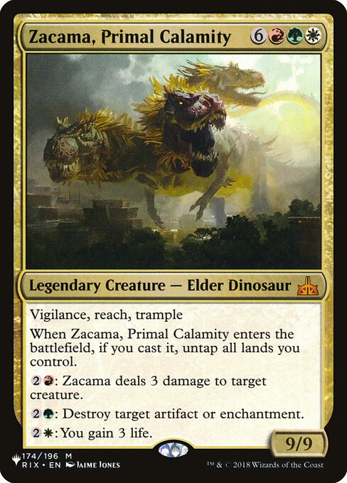 Zacama, Calamidade Primordial — The List RIX-174