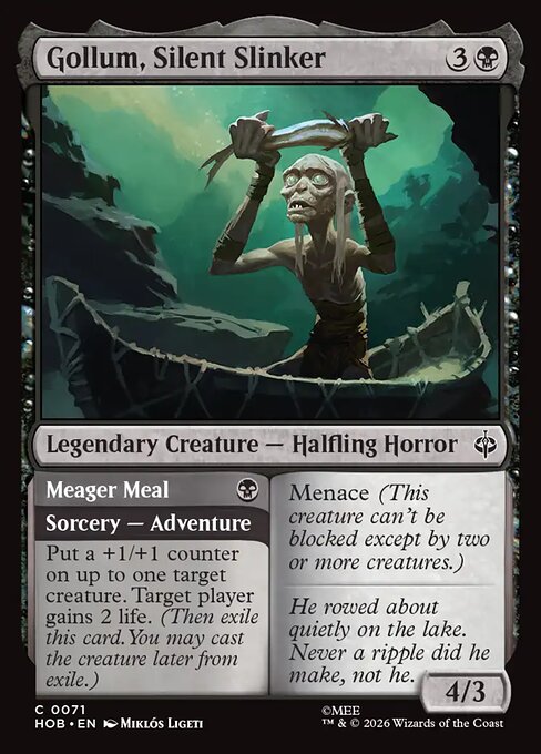 Gollum, Silent Slinker // Meager Meal — The Hobbit 71