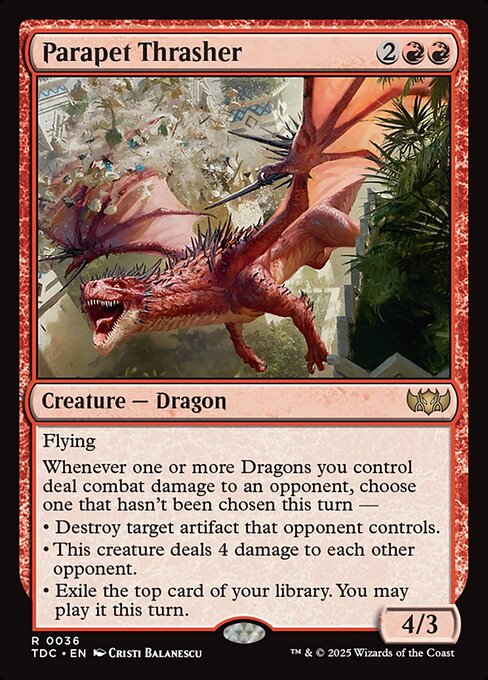 Parapet Thrasher — Tarkir: Dragonstorm Commander 36