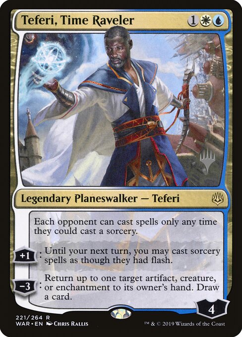 Teferi, Manipulador do Tempo — War of the Spark Promos 221p