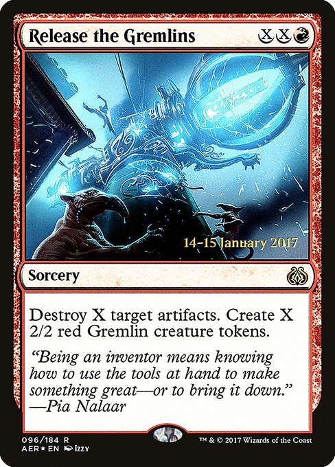 Soltar os Gremlins — Aether Revolt Promos 96s