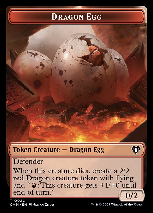 Dragon Egg — Commander Masters Tokens 22