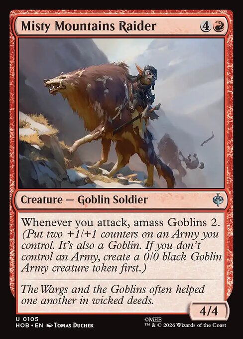 Misty Mountains Raider — The Hobbit 105