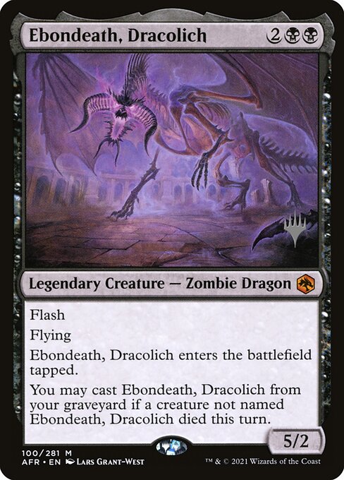 Morte de Ébano, Dracolich — Adventures in the Forgotten Realms Promos 100p