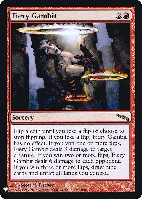 Gambito Escaldante — The List MRD-90