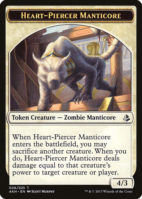 Heart-Piercer Manticore — Amonkhet Tokens 6