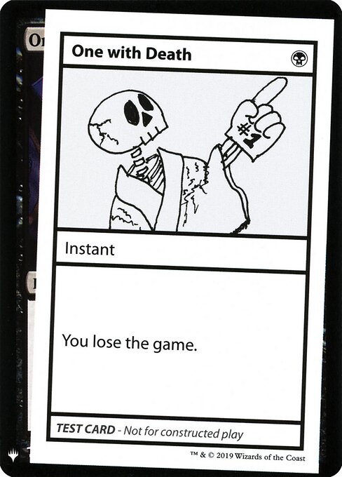 One with Death — Mystery Booster Playtest Cards 2019 45
