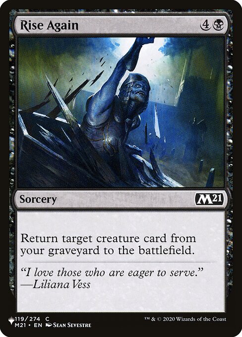 Reerguer-se — The List M21-119