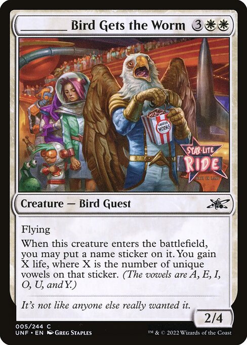 _____ Bird Gets the Worm — Unfinity 5