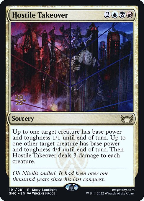 Aquisição Hostil — Streets of New Capenna Promos 191s