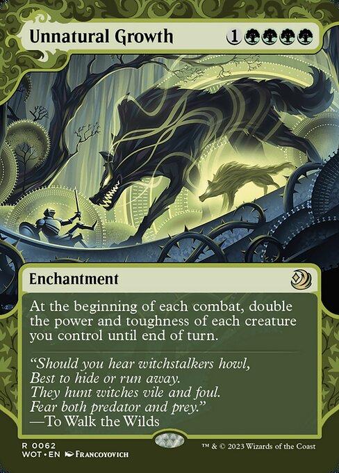 Crescimento Antinatural — Wilds of Eldraine: Enchanting Tales 62