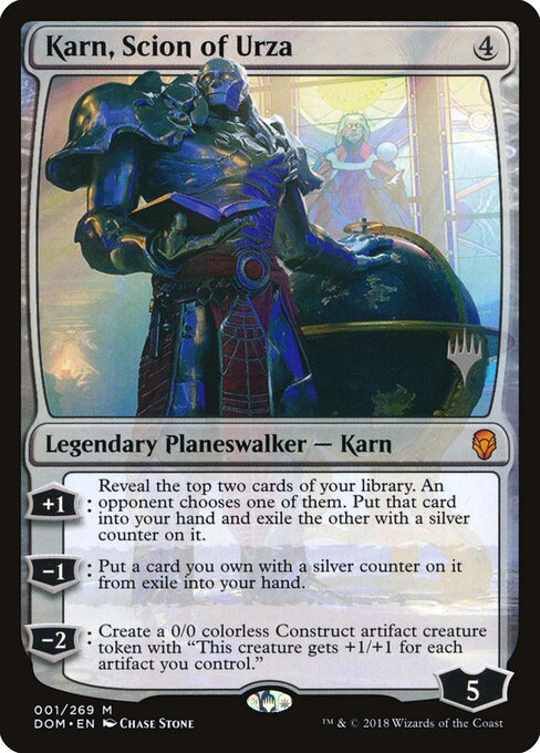Karn, Rebento de Urza — Dominaria Promos 1p