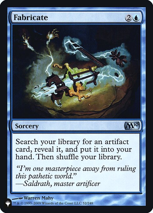 Fabricar — The List M10-52