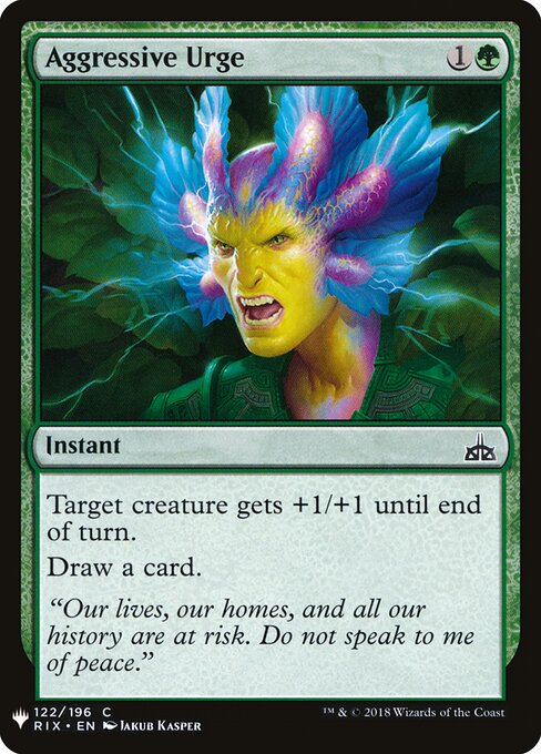 Ímpeto Agressivo — The List RIX-122