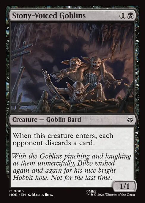Stony-Voiced Goblins — The Hobbit 85