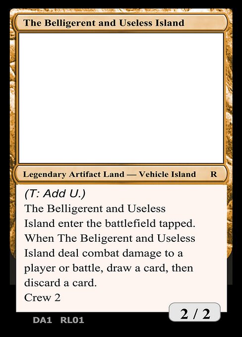 The Belligerent and Useless Island — Unknown Event RL01a