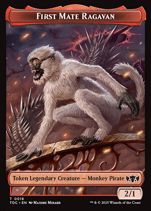 First Mate Ragavan — Tarkir: Dragonstorm Commander Tokens 18