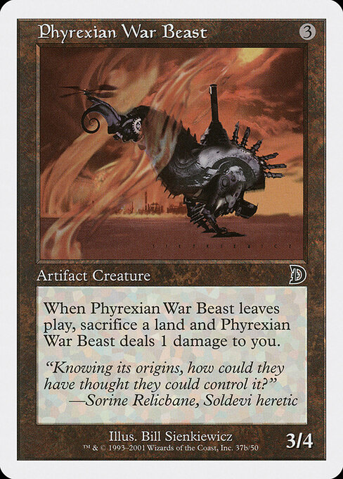 Besta de Guerra Phyrexiana — Deckmasters 37b