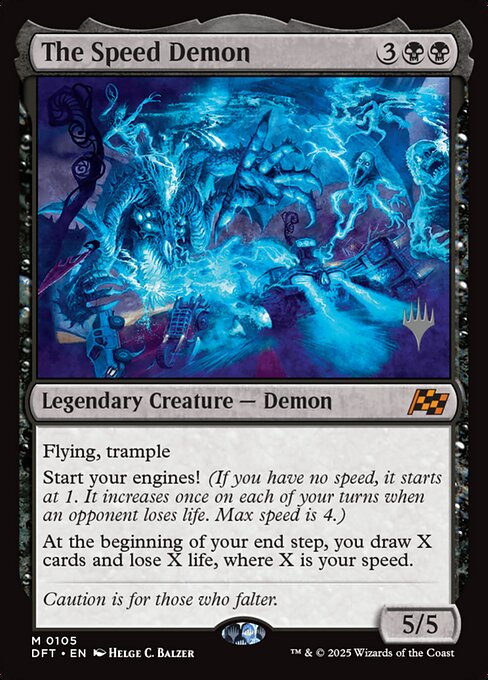The Speed Demon — Aetherdrift Promos 105p