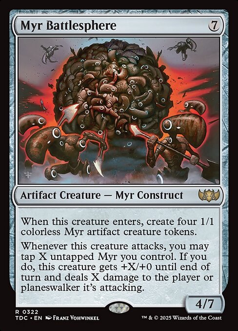 Esfera de Batalha Myr — Tarkir: Dragonstorm Commander 322