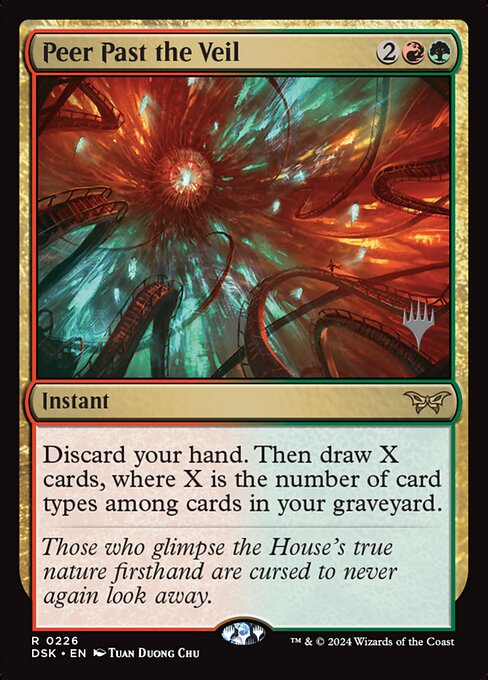 Peer Past the Veil — Duskmourn: House of Horror Promos 226p