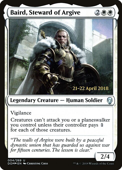 Baird, Guardião do Argivo — Dominaria Promos 4s