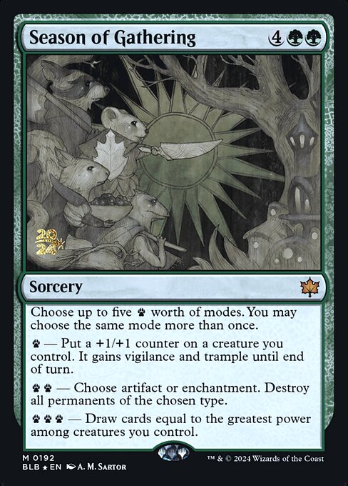 Season of Gathering — Bloomburrow Promos 192s