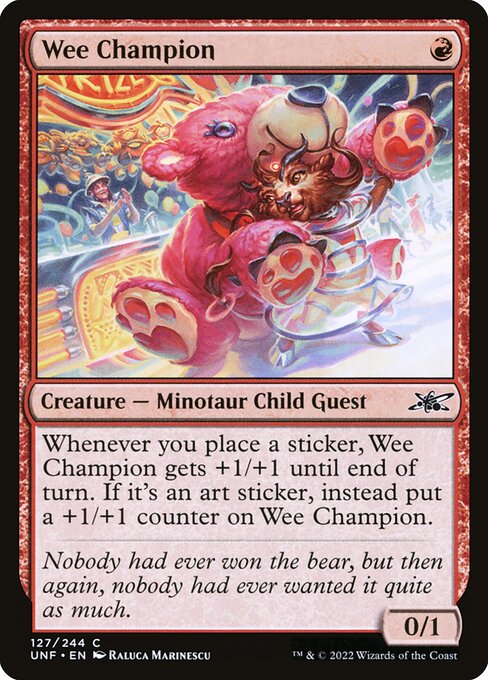 Wee Champion — Unfinity 127