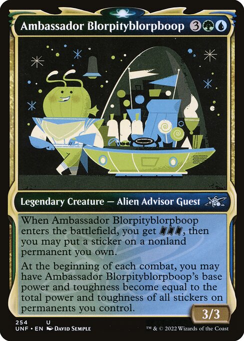 Ambassador Blorpityblorpboop — Unfinity 254