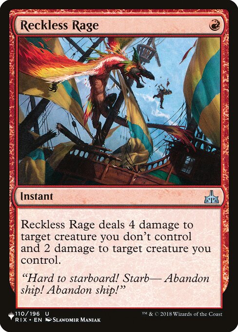Fúria Temerária — The List RIX-110
