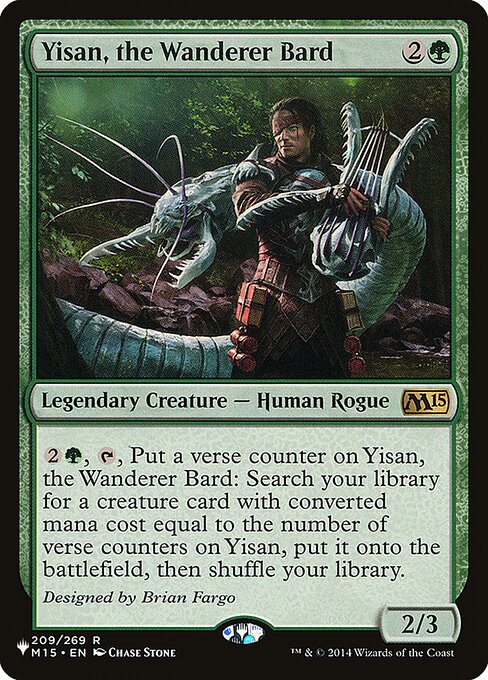Yisan, o Bardo Andarilho — The List M15-209