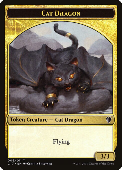 Cat Dragon — Commander 2017 Tokens 9