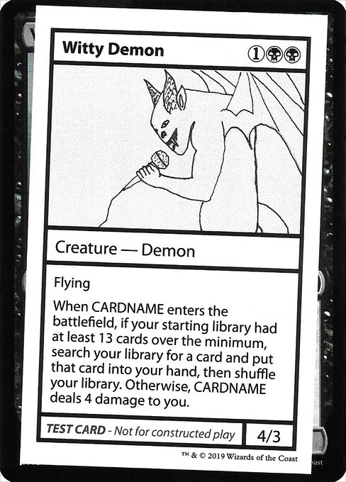 Witty Demon — Mystery Booster Playtest Cards 2021 50