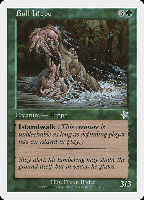 Hipopótamo Macho — Starter 1999 126