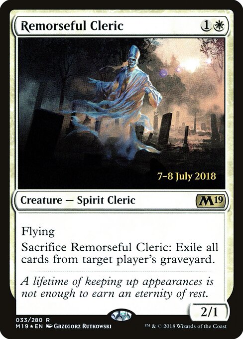 Clérigo Arrependido — Core Set 2019 Promos 33s