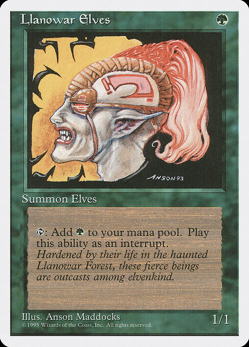 Elfos de Llanowar — Fourth Edition 261