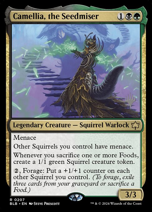 Camellia, the Seedmiser — Bloomburrow Promos 207p