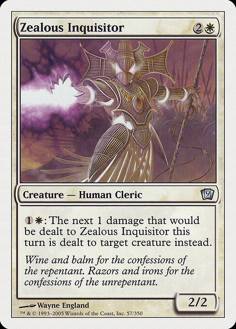 Inquisidor Zeloso — Ninth Edition 57