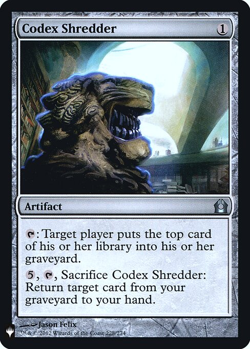 Triturador de Códices — The List RTR-228