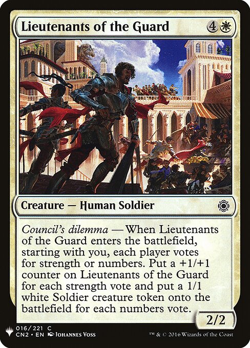 Lieutenants of the Guard — The List CN2-16