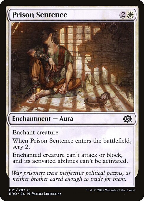 Sentença de Prisão — The Brothers' War 21