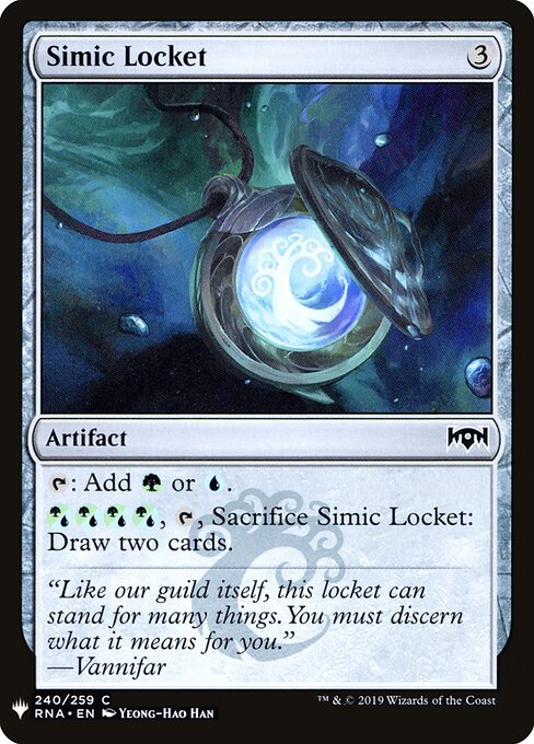 Medalhão Simic — The List RNA-240