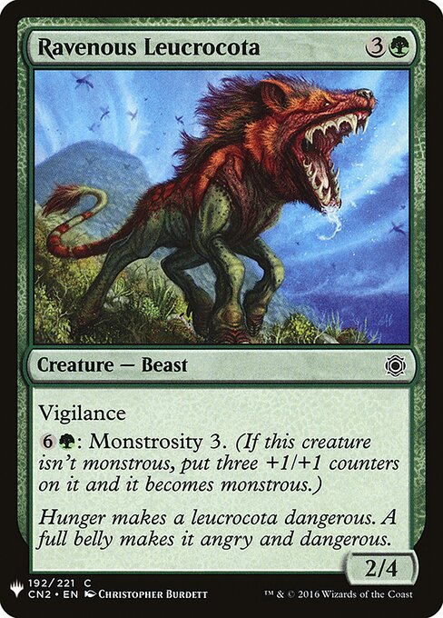 Leucrócota Voraz — The List CN2-192