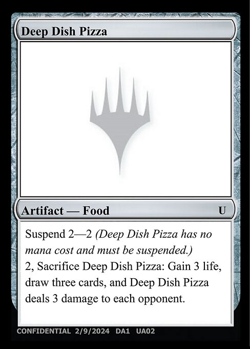 Deep Dish Pizza — Unknown Event UA02b