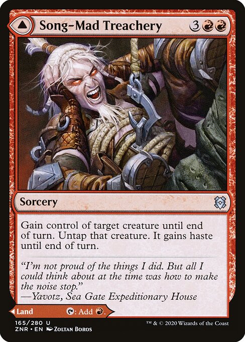 Song-Mad Treachery — Zendikar Rising 165