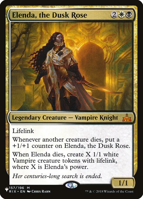 Elenda, a Rosa do Crepúsculo — The List RIX-157