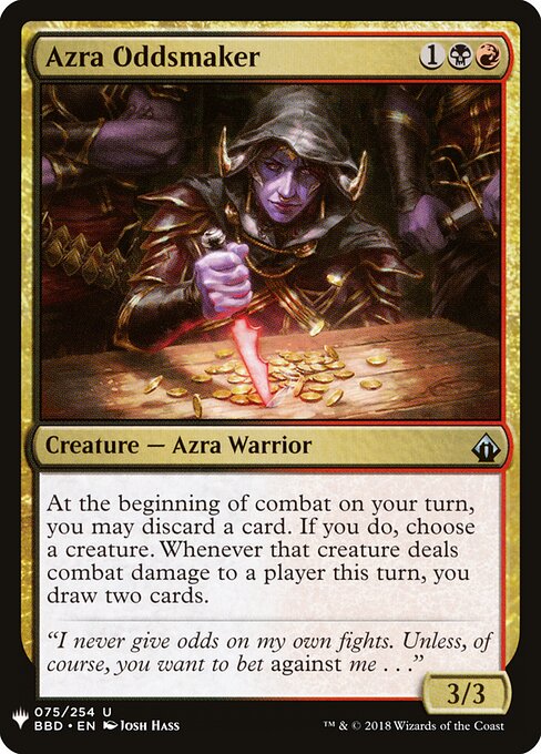 Azra Oddsmaker — The List BBD-75